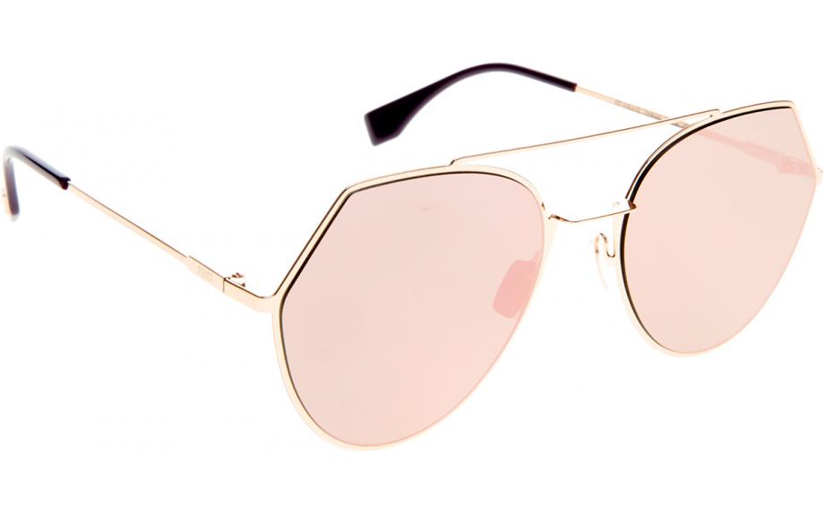 Fendi eyeline mitered aviator sunglasses new arrivals