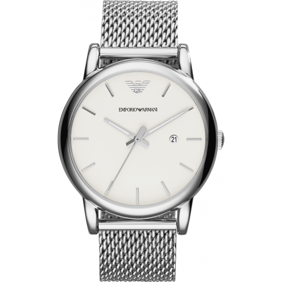 emporio armani stainless steel back water resistant