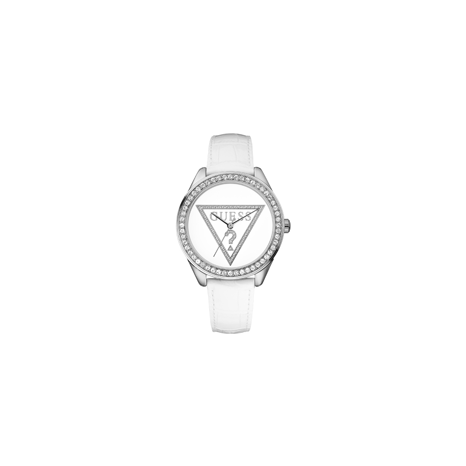 guess watch white band
